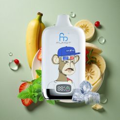 Aardbei Banaan Fumot Tornado Digitale Box 12000 Puffs 20ml Vloeistof Mesh Coil Nederland groothandel