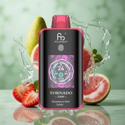 Aardbei Munt Snoep Fumot Tornado 25000 Puffs HD Scherm 700mAh Oplaadbare Batterij Nederland groothandel