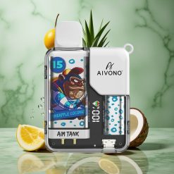 Ananas Kokos Aivono AIM-TANK 9500 Puffs 18ml Vloeistofcapaciteit 650mAh Batterij Nederland groothandel