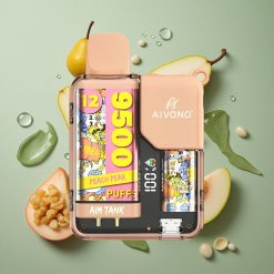 Peren Perzik Aivono AIM-TANK 9500 Puffs 18ml Vloeistof Capaciteit 650mAh Batterij Nederland groothandel